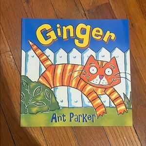 Parker's Ginger Cat Book - Vibrant Orange and White